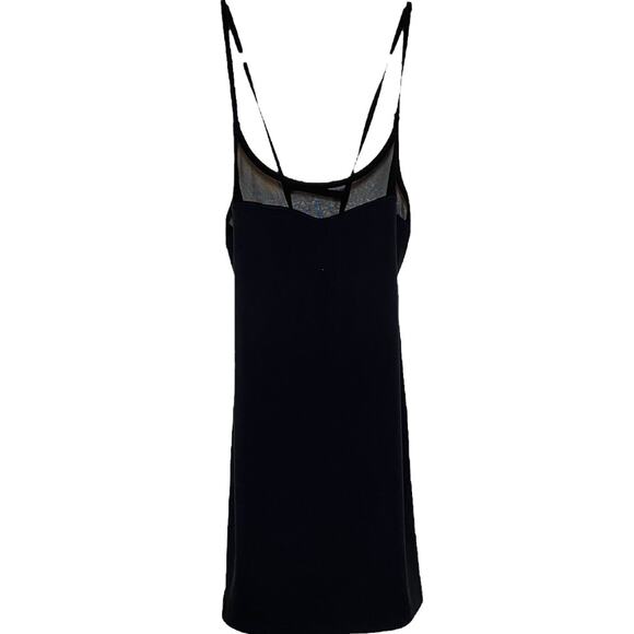 Splits59 Tank Top Mesh Bust Spaghetti Criss Cross Back Straps Black M - Picture 1 of 5